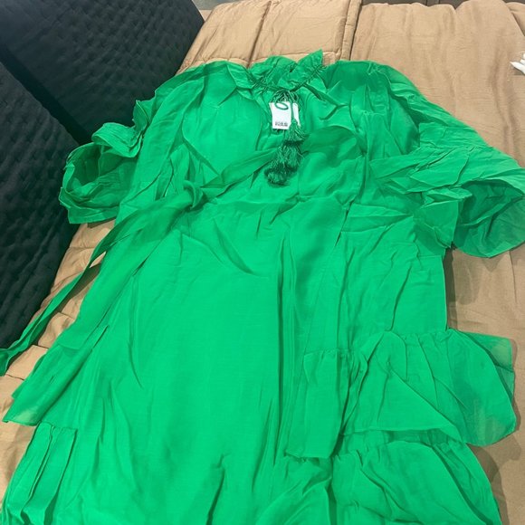 ON HOLD FOR @asharp7143 Green Flounced Dress - Picture 7 of 8